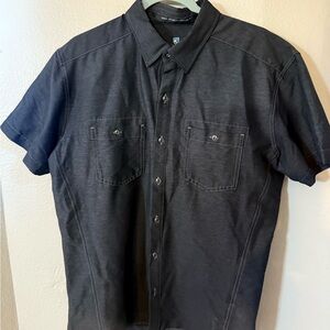 Kuhl Charcoal Short Sleeve Button Down Shirt
